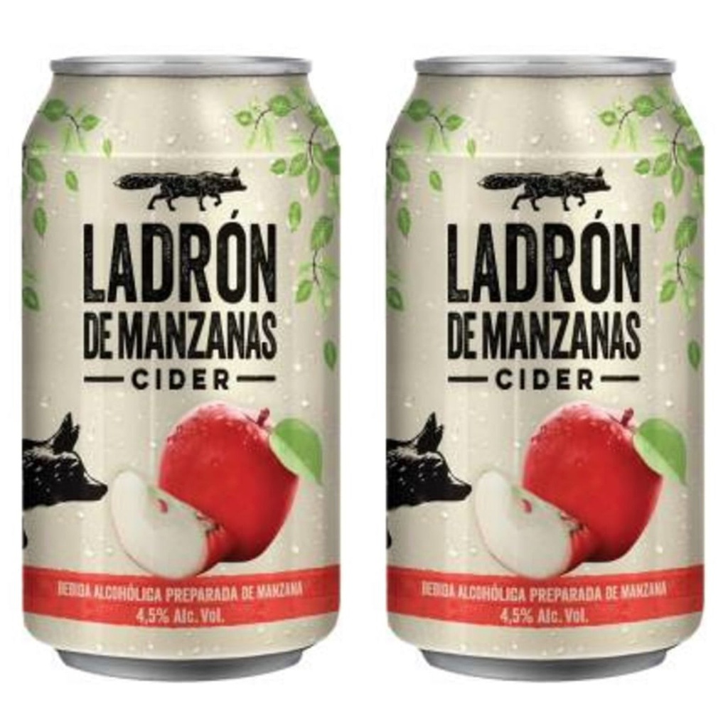 2 PACK LADRON DE MANZANAS LAT 355ML