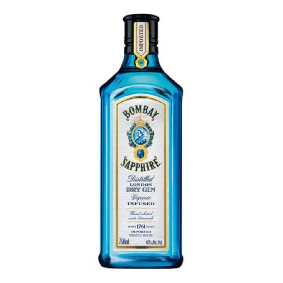 GINEBRA BOMBAY SAPHIRE 12/750 ML