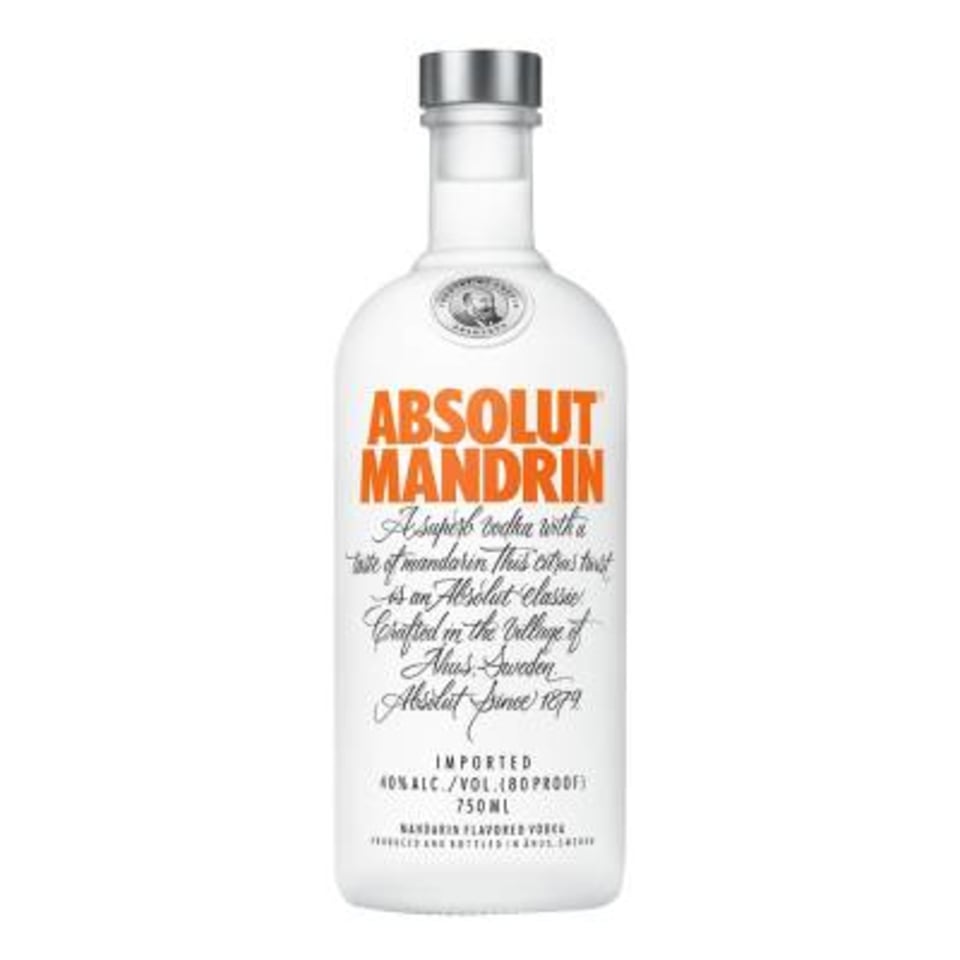 VODKA ABSOLUT MANDRIN 12/750 ML