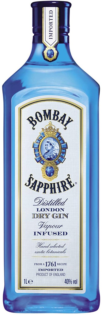 GINEBRA BOMBAY SAPHIRE 12/1000 ML LUX