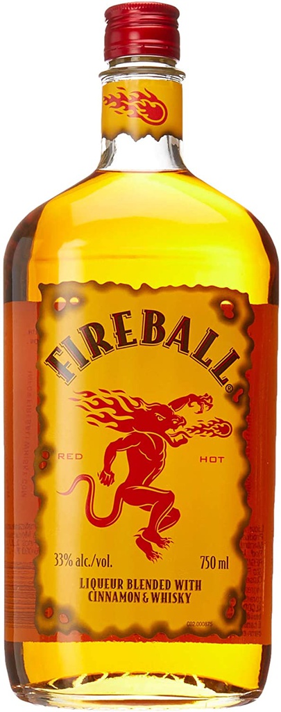 WHISKY CINNAMON FIREBALL 750 ML