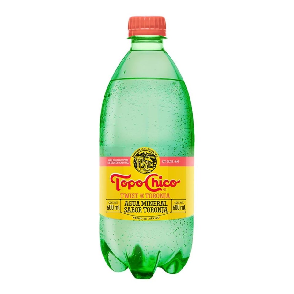 AGUA MINERAL TOPO CHICO TWIST TORONJA PET 6/600 ML