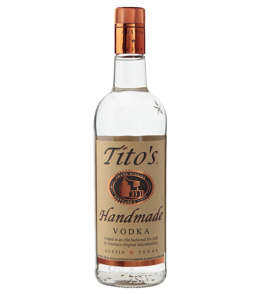VODKA TITOS HANDMADE 12/750 ML