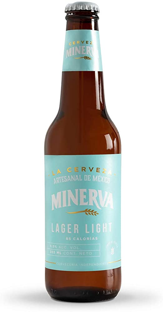 CERV. MINERVA LAGER LIGHT 24/BOT 355 ML