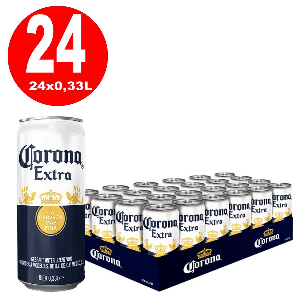 CERV. CHAROLA CORONA EXTRA LAT 24/330 ML