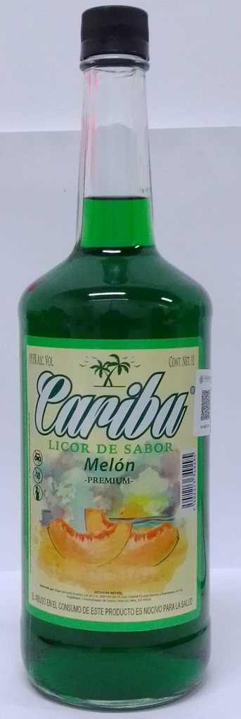 LICOR SABOR MELON CARIBU 12/ 1000 ML