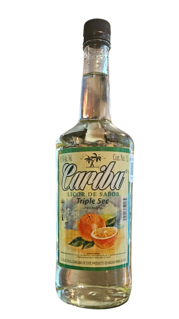 LICOR SABOR TRIPLE SEC CARIBU 12/1000 ML