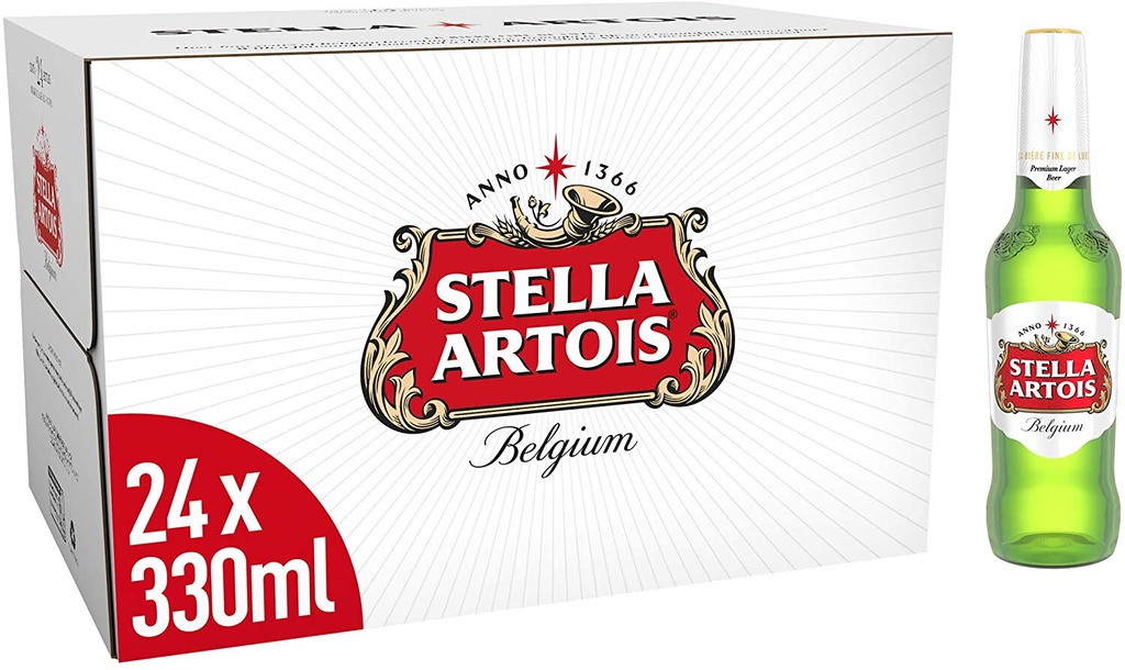 CERV. CARTON STELLA ARTOIS BOTELLA 24/330ML