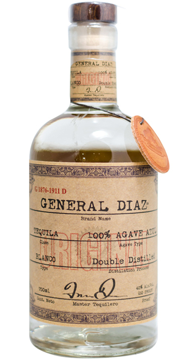 TEQUILA GENERAL DIAZ BLANCO 750 ML