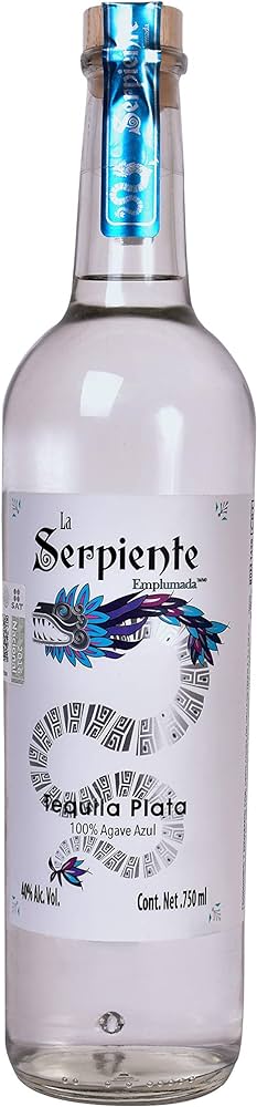 TEQUILA SERPIENTE EMPLUMADA PLATA 750 ML
