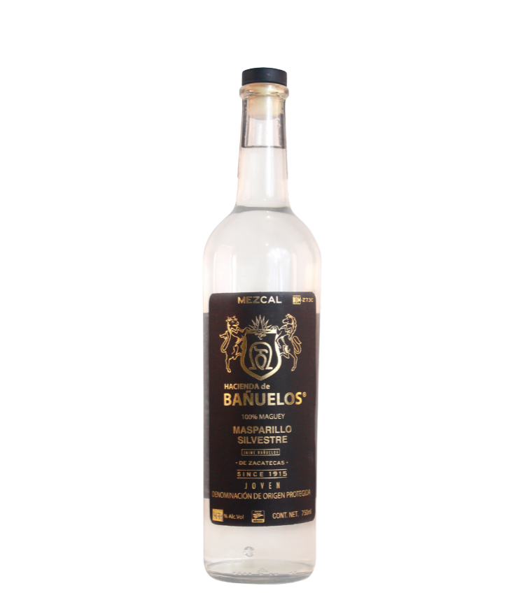 MEZCAL HACIENDA DE BAÑUELOS MASPARILLO SILVESTRE 750 ML