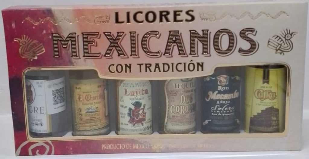 DESTILADOS MEXICANOS CAJA C/6 PZAS