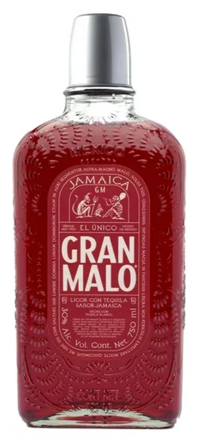 LICOR DE TEQUILA GRAN MALO JAMAICA 12/750 ML